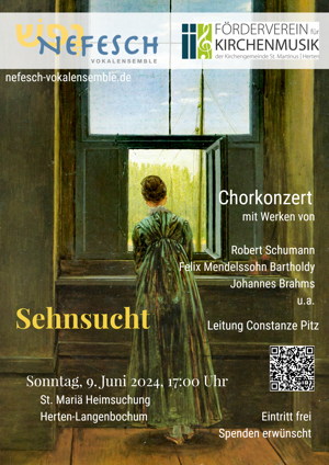 Plakat des Konzerts „Sehnsucht“